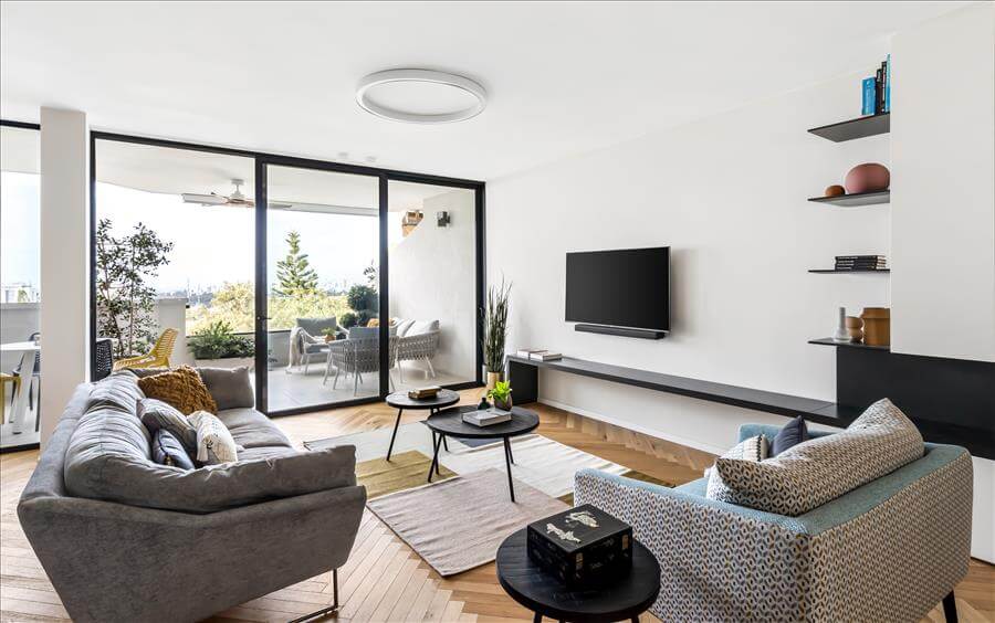 上班族居家办公之中心住宅翻新与装修丨以色列丨沙龙建筑设计事务所（推测“מותג הלל אדריכלות”）-10