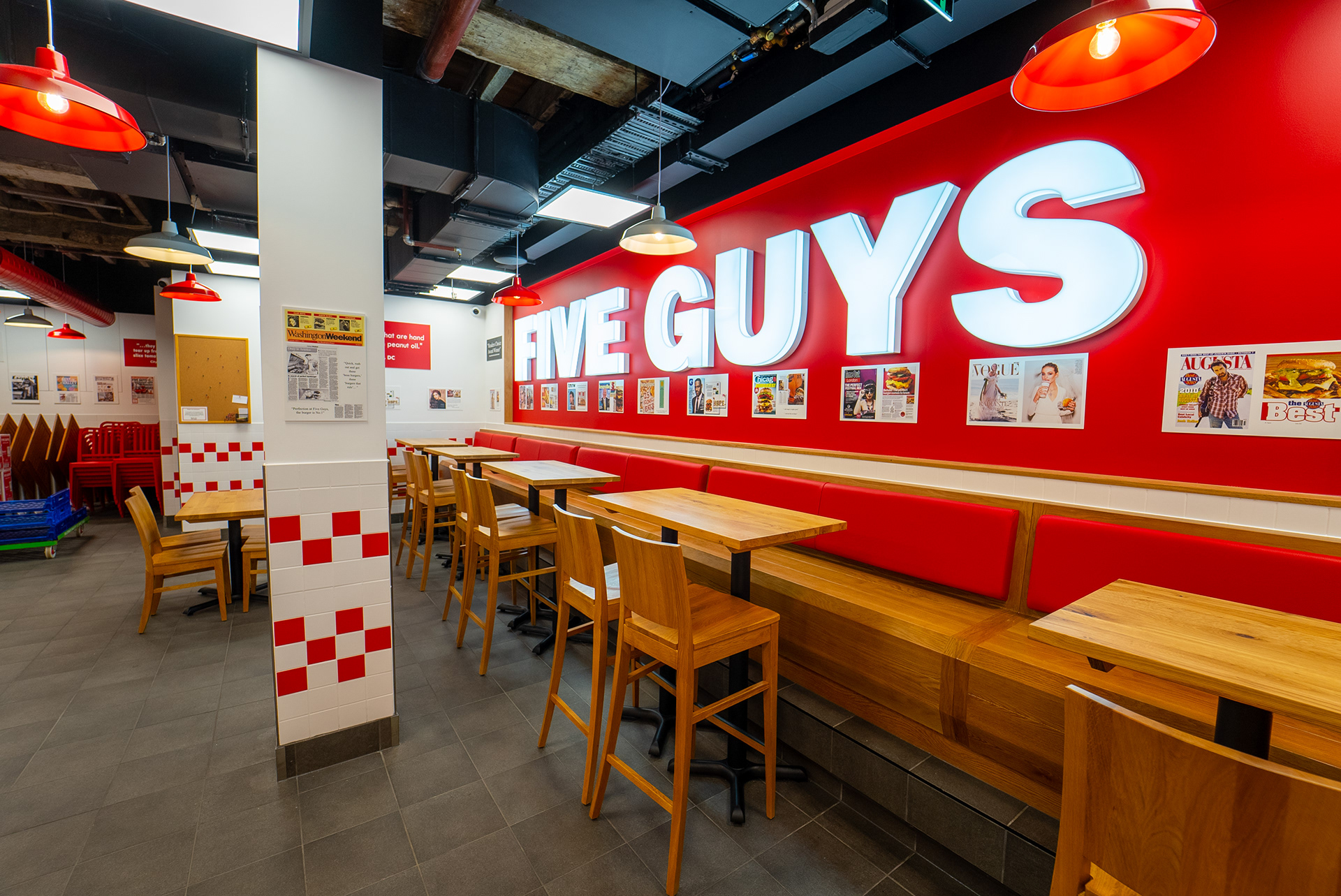 Five Guys | George Street Sydney | Restaurant Design-33