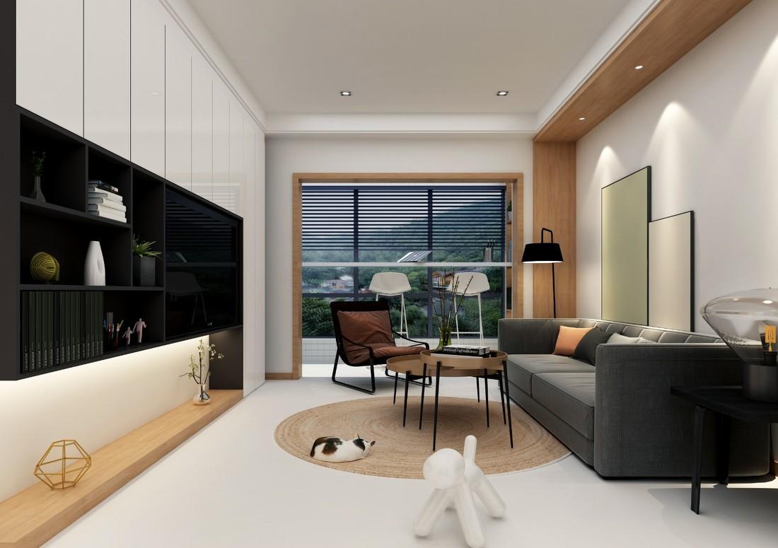 日式极简 99㎡三房设计，收纳空间丰富，阳台互通扩空间-8