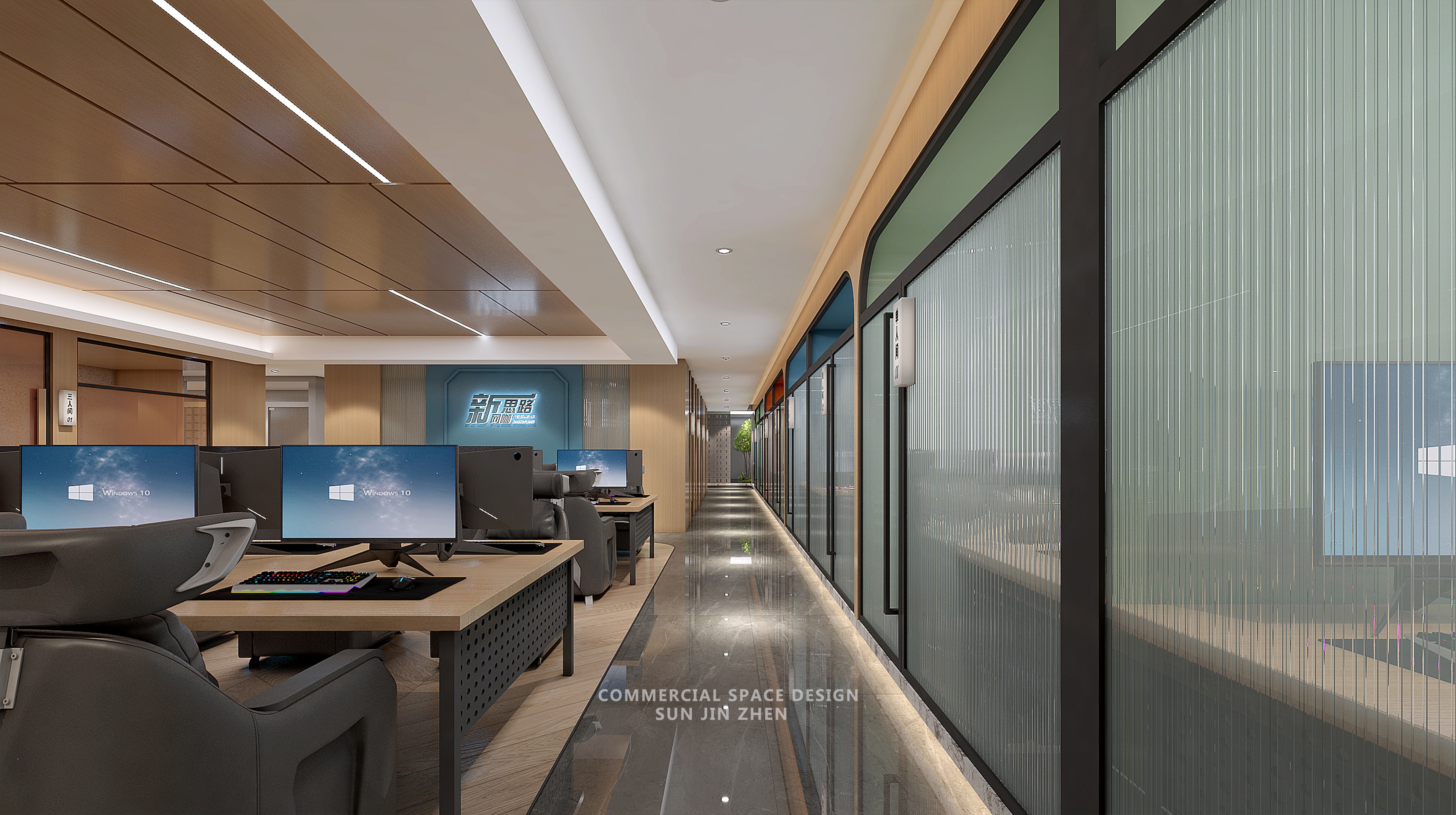 四川乐山新思路网咖丨中国乐山丨孙金甄（北京）室内建筑设计有限公司-18