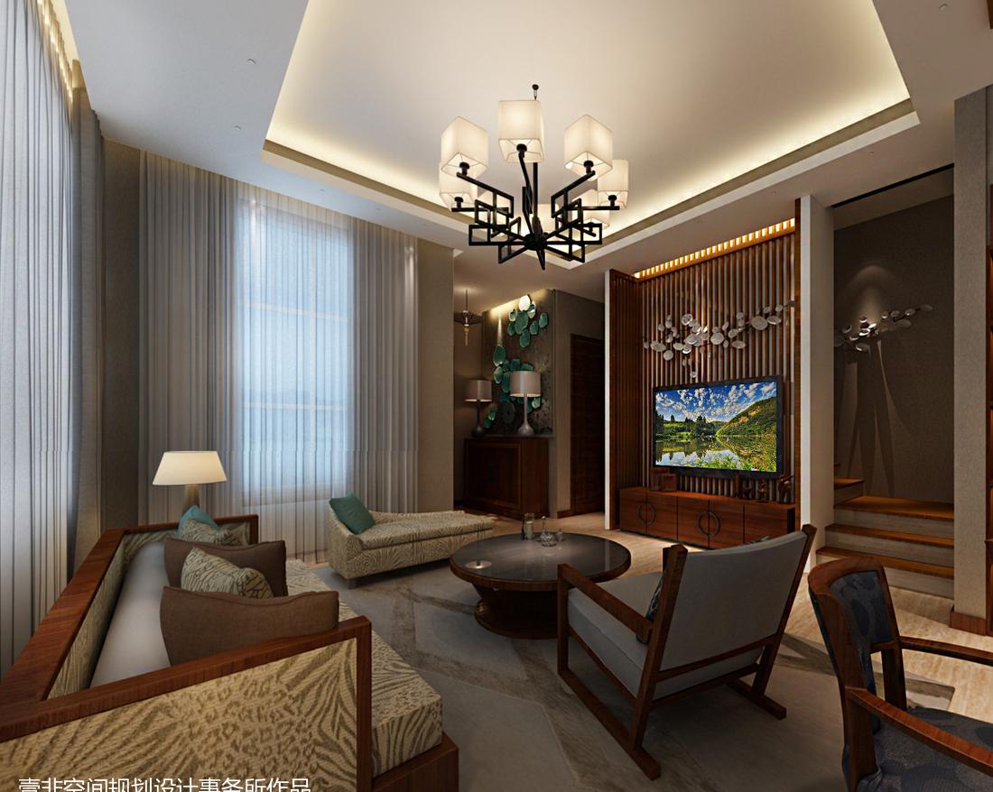 崇明岛度假别墅 | 简约新中式，原木直线条的禅意空间-13