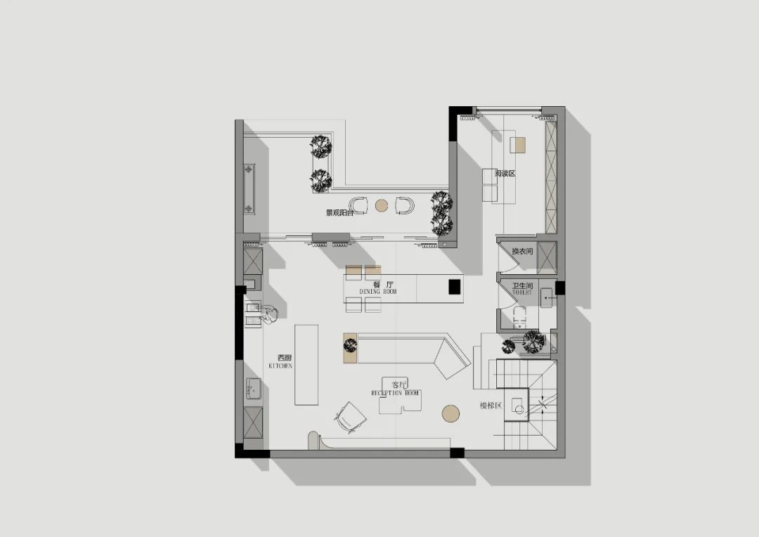 重庆茶园现代极简家居丨中国重庆丨KD 室内设计事务所-30