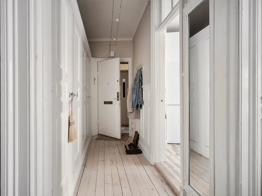 棕色调的瑞典风格公寓设计-24