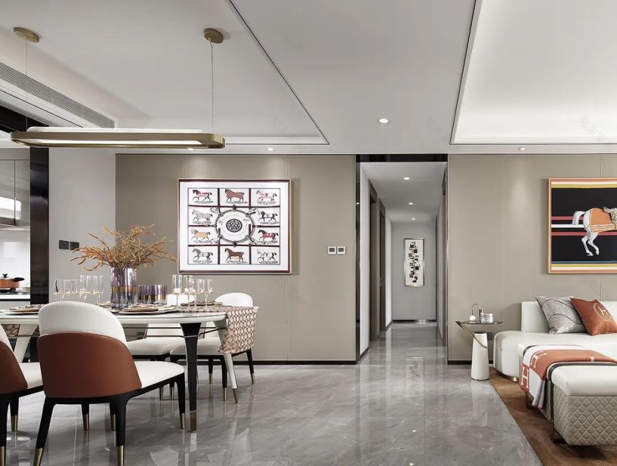 橘彩星光 · 西安中海寰宇天下奢华住宅设计丨中国西安丨其境设计-7