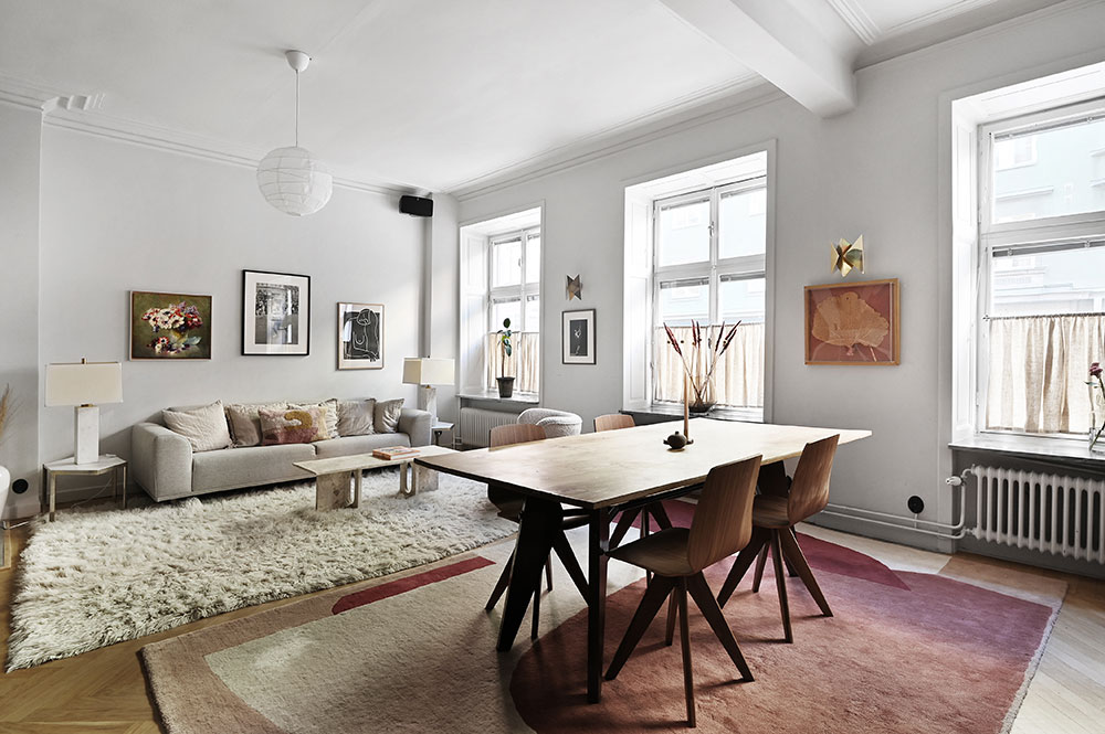 斯德哥尔摩明亮开放厨房公寓设计-7