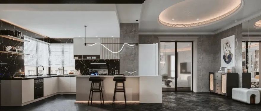 集境设计 | 打造极致浪漫艺术大宅,自然光与空间的流动对话-13