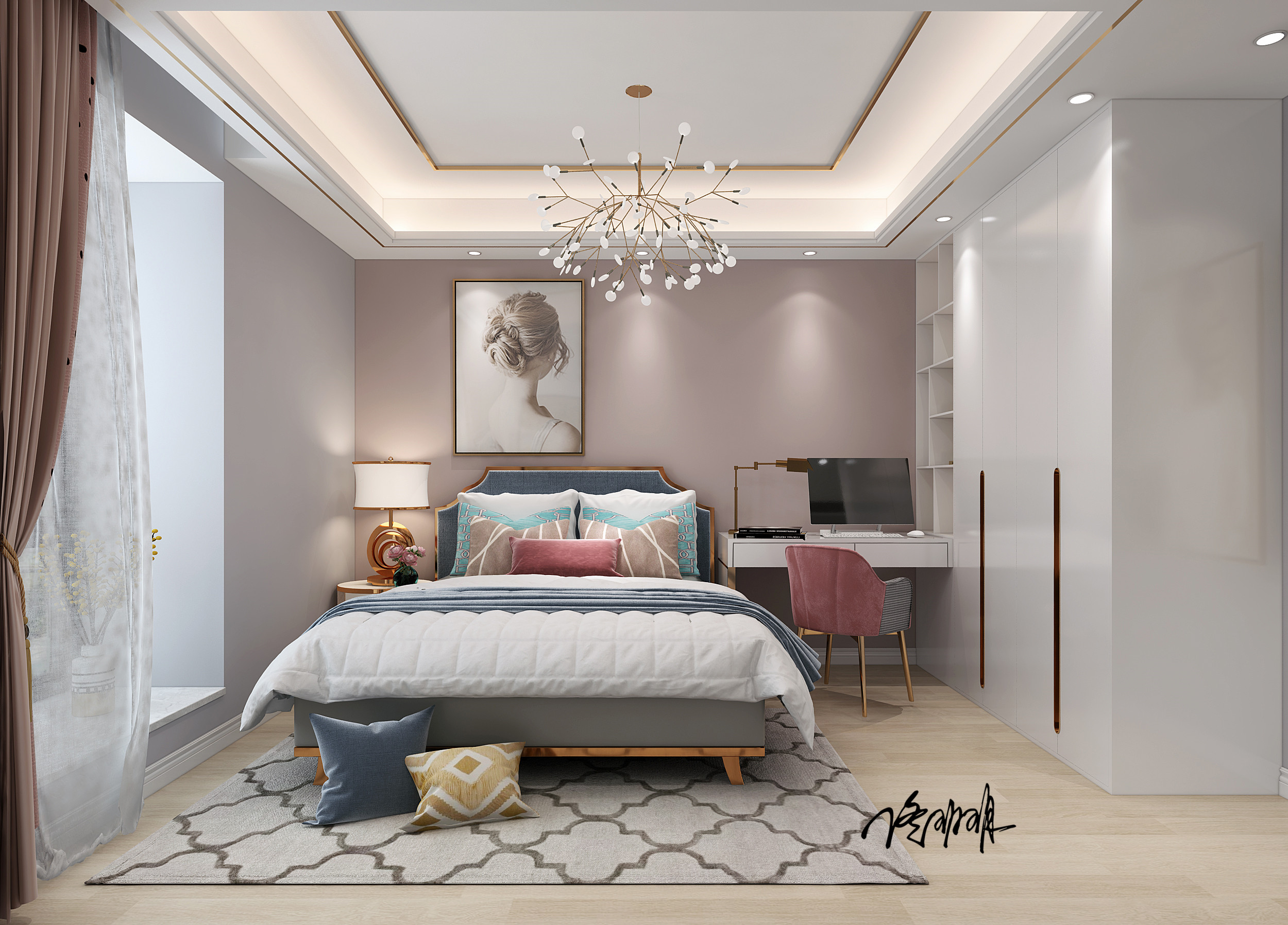 现代轻奢公寓设计-8