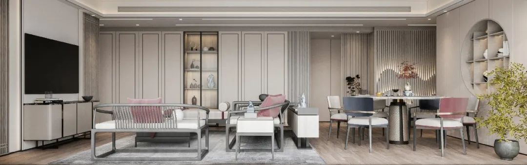 清平乐 | 203㎡现代东方美学大平层，演绎自然与文化的共生-6