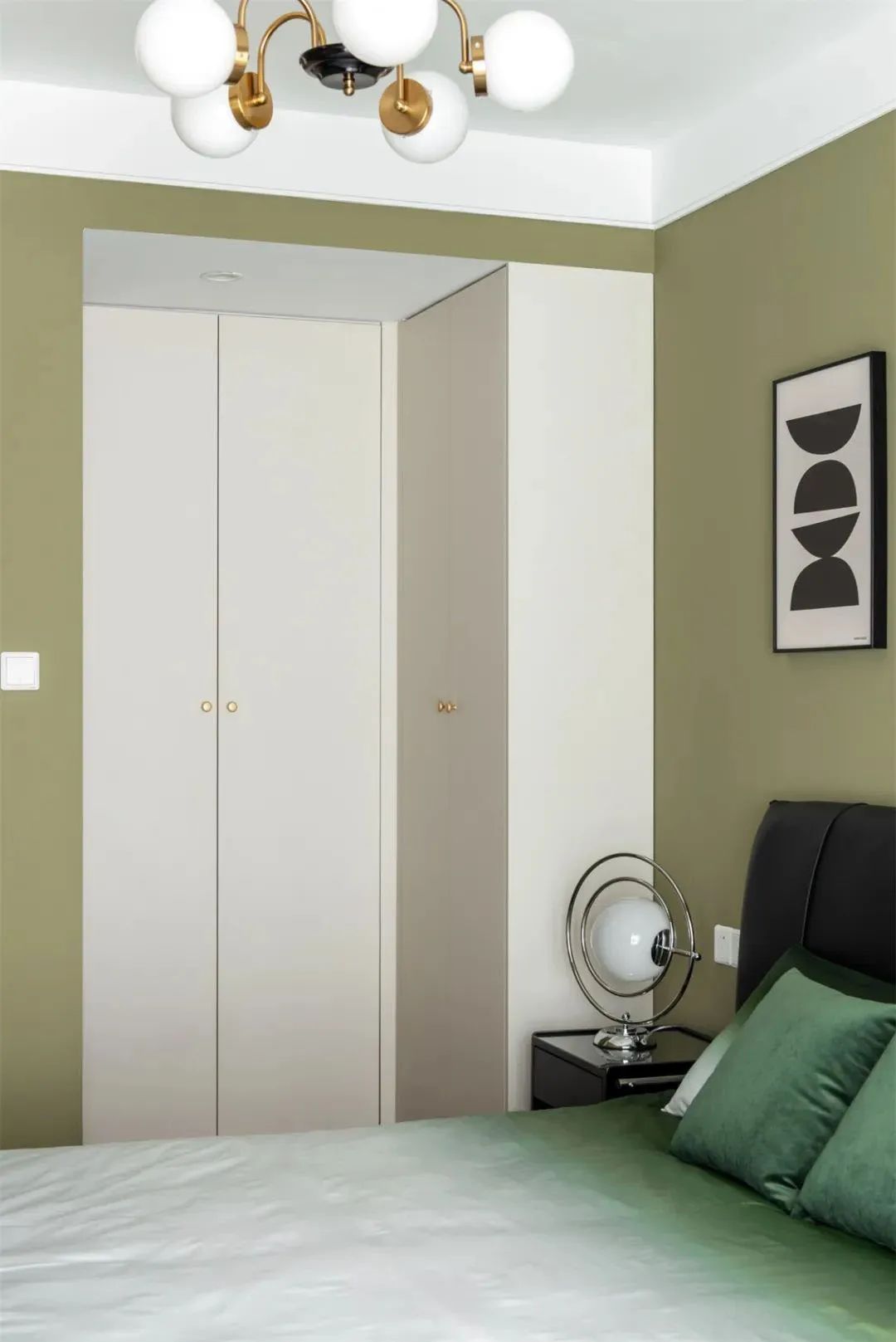 装修案例 | 126㎡现代风格：奶茶色为主，温馨居家空间！-129