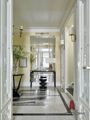 莫斯科 Патриарших прудах带阁楼的两层公寓设计丨俄罗斯莫斯科丨Зольтманн Инна-8