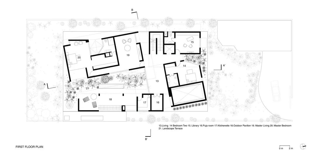 窄砖房丨印度特里凡得琅丨Srijit Srinivas  ARCHITECTS-81