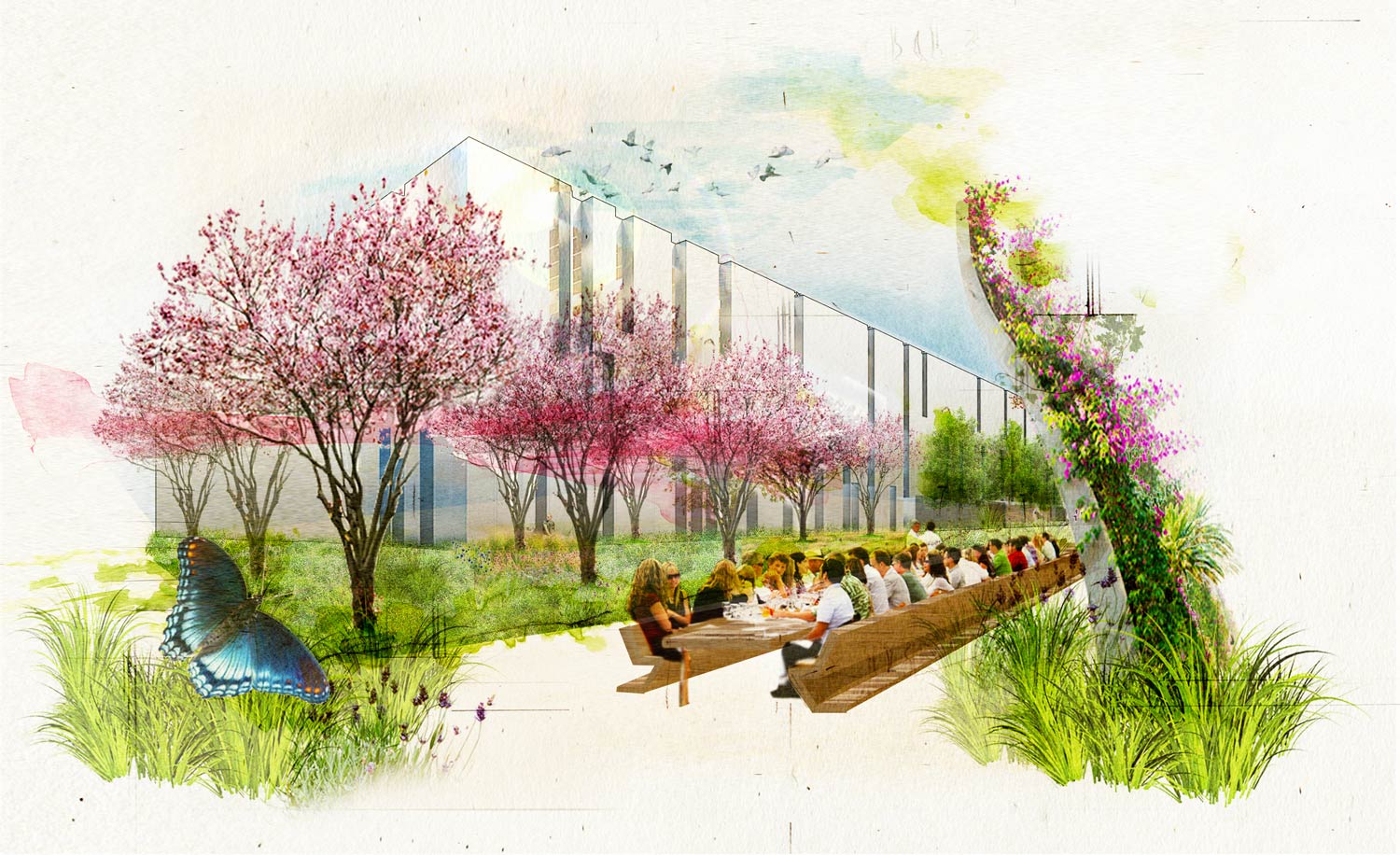 天空英国总部 | 绿色生态的办公环境-55