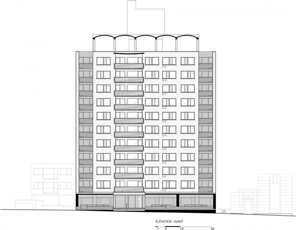 蒙特利尔 60 年代高层住宅的翻新重生-33