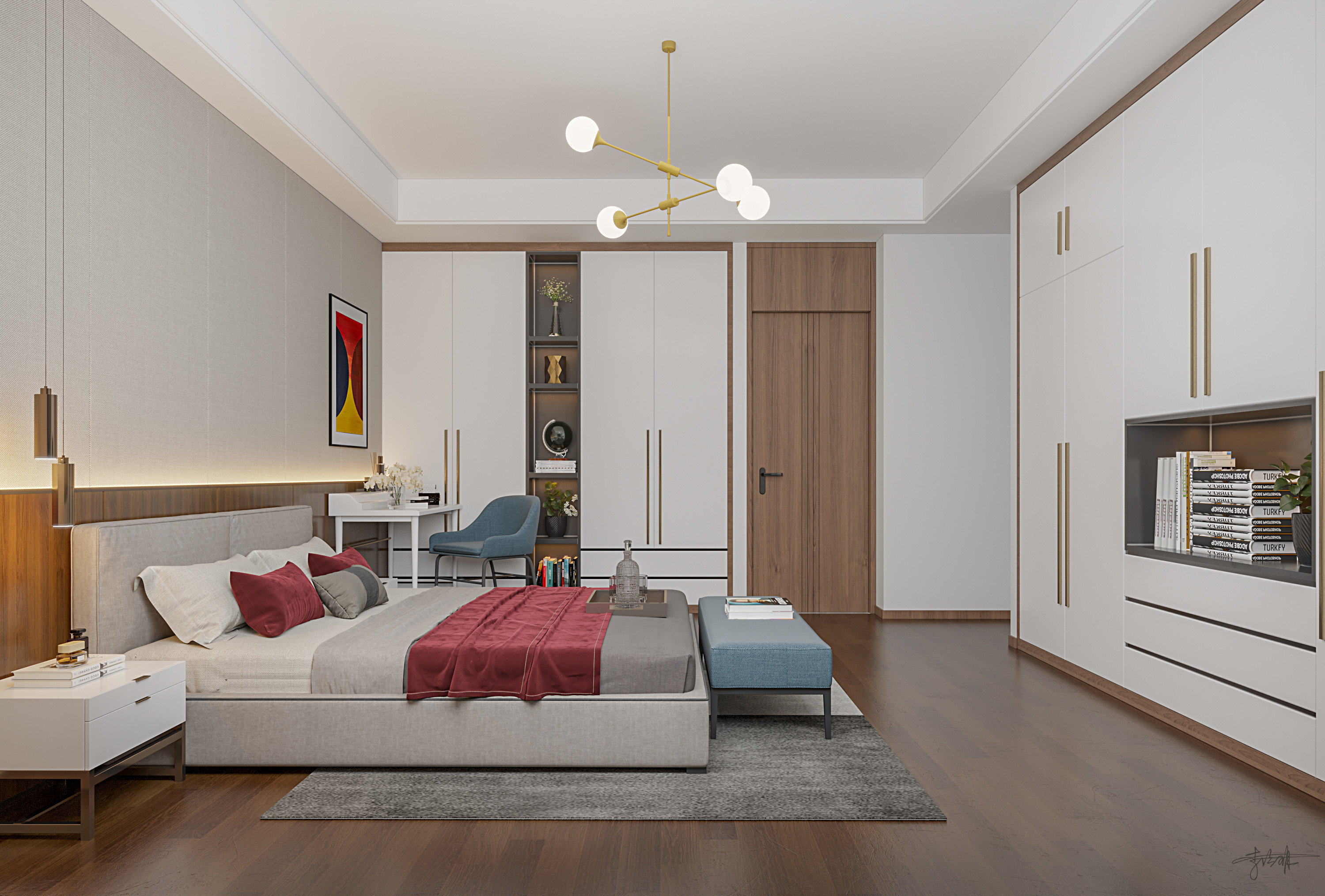 现代简约别墅设计丨星夜传图设计表现-2