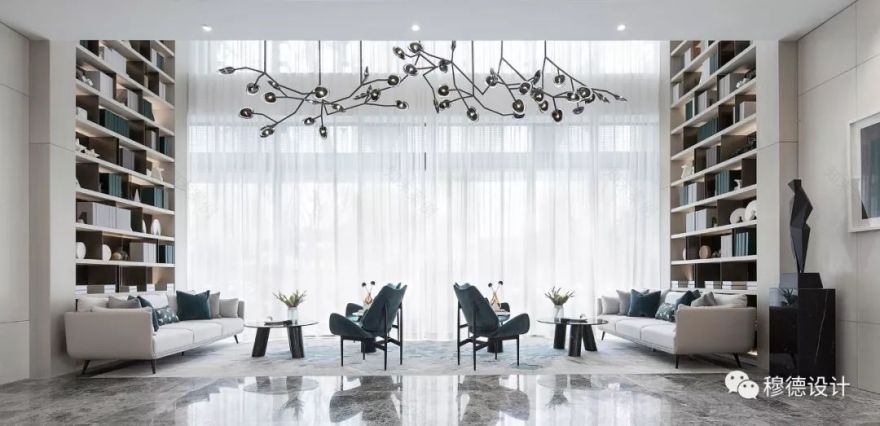 鹿山悦江府售楼中心 | 密林之光,现代设计诠释自然之美-52