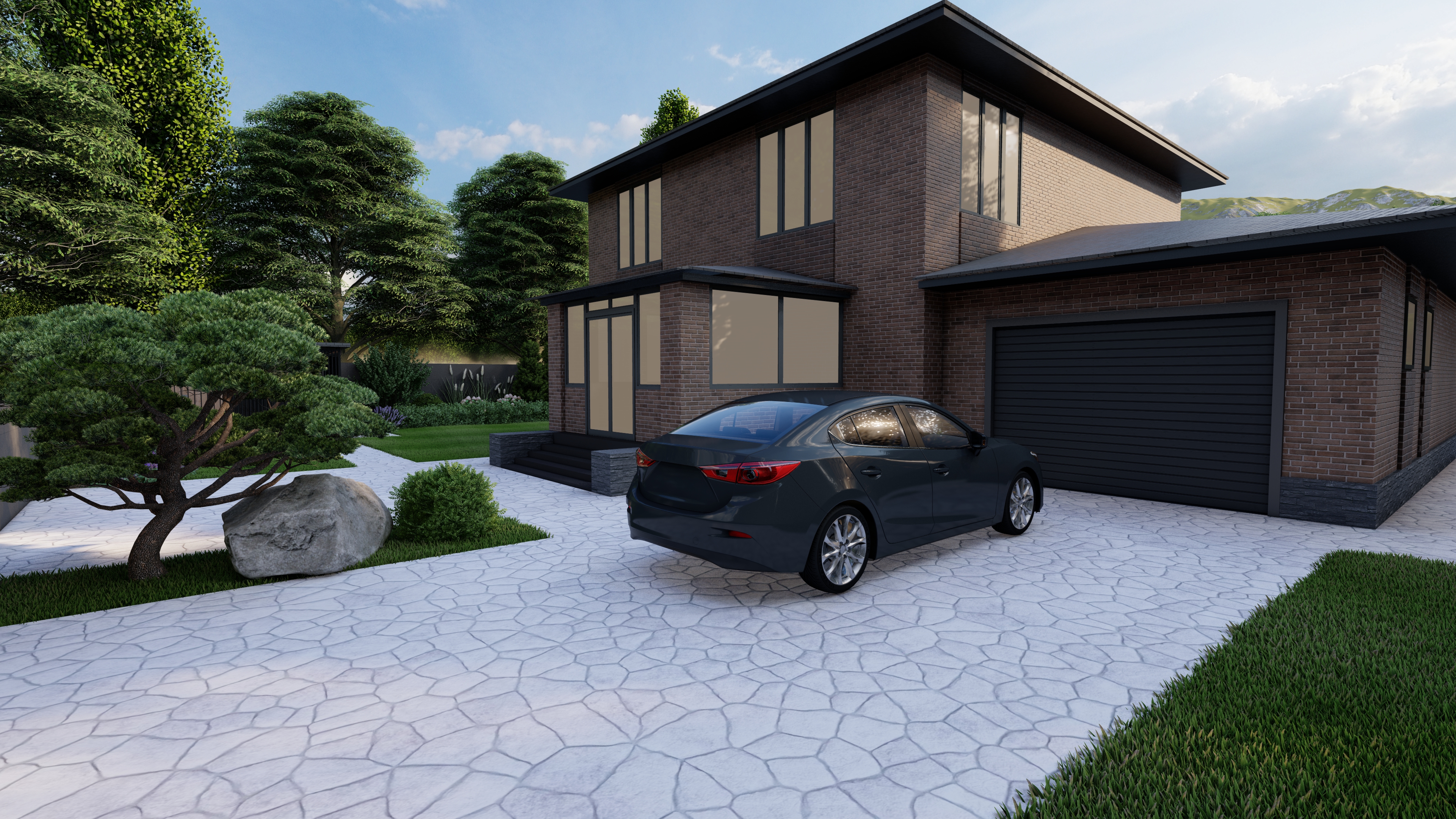 Дизайн-проект частного участка 11 соток-0