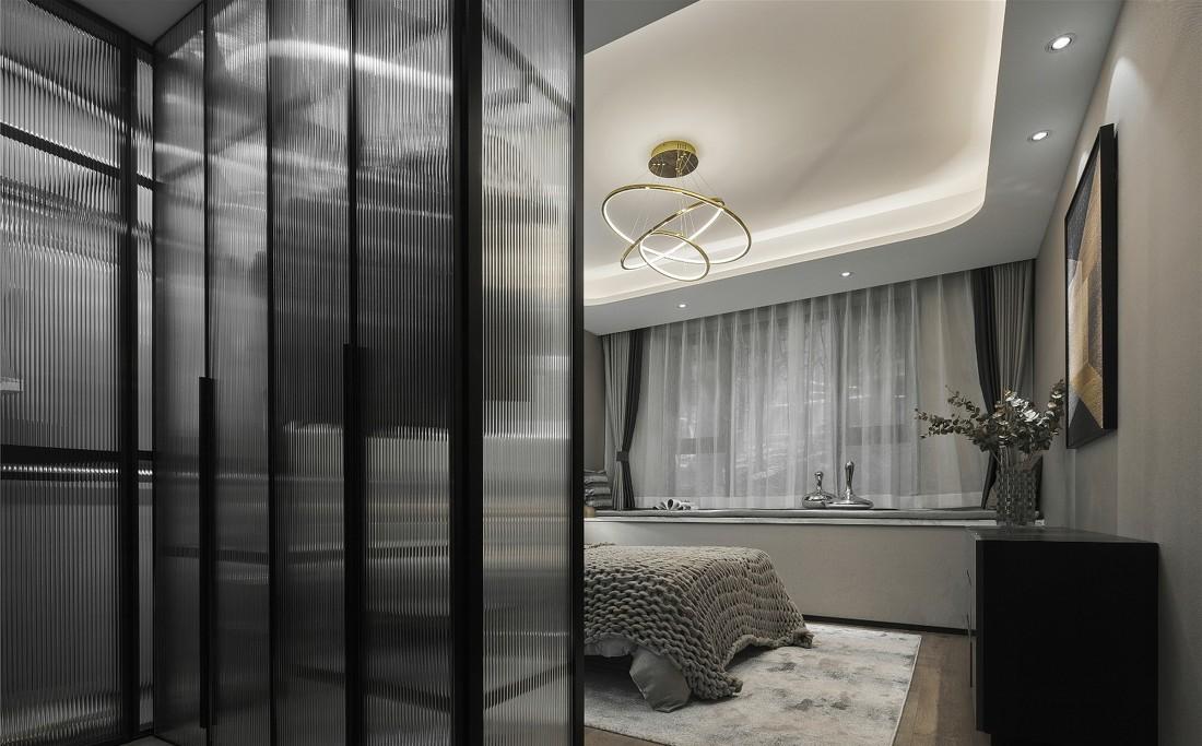 ML·A 设计 | 水墨清欢 玄关,金属与自然纹理的完美融合-43