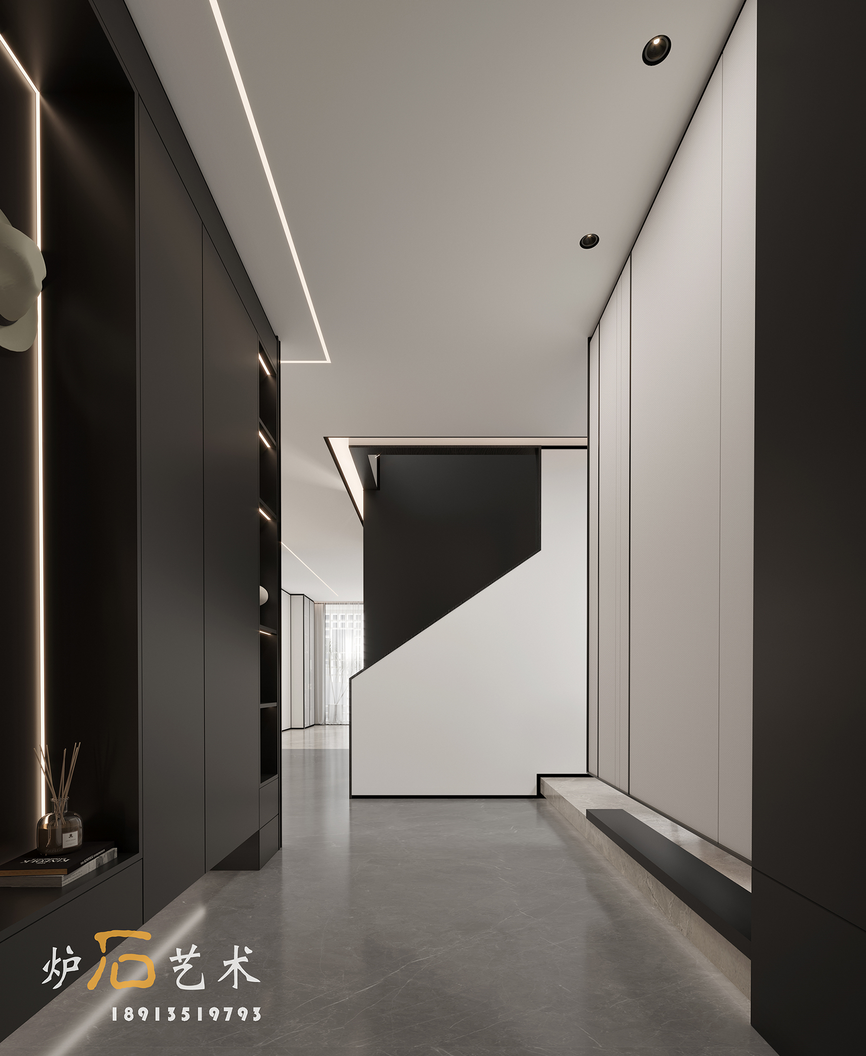 现代平层局部 |炉石艺术-4