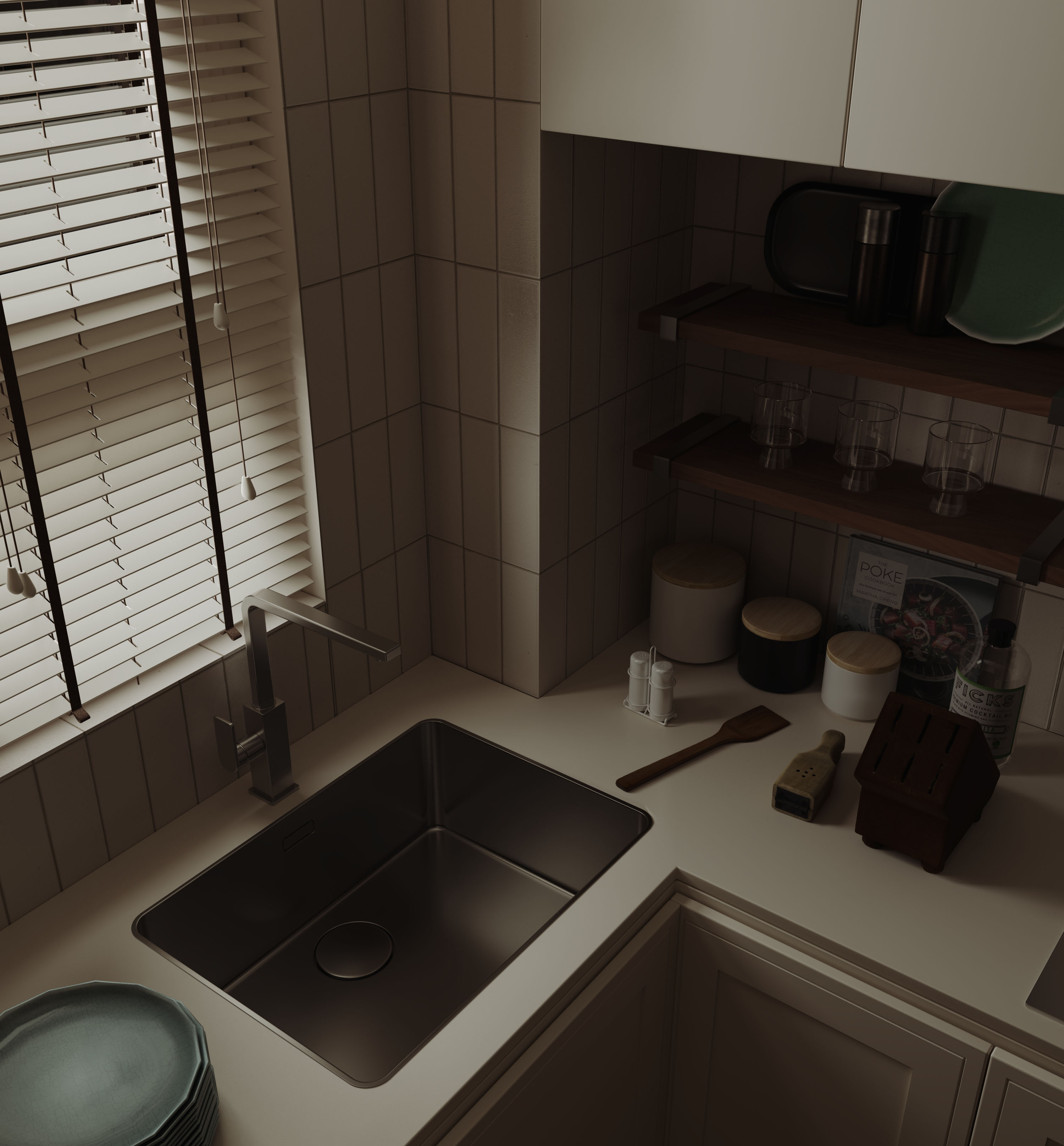 北欧原木风效果图表现-4