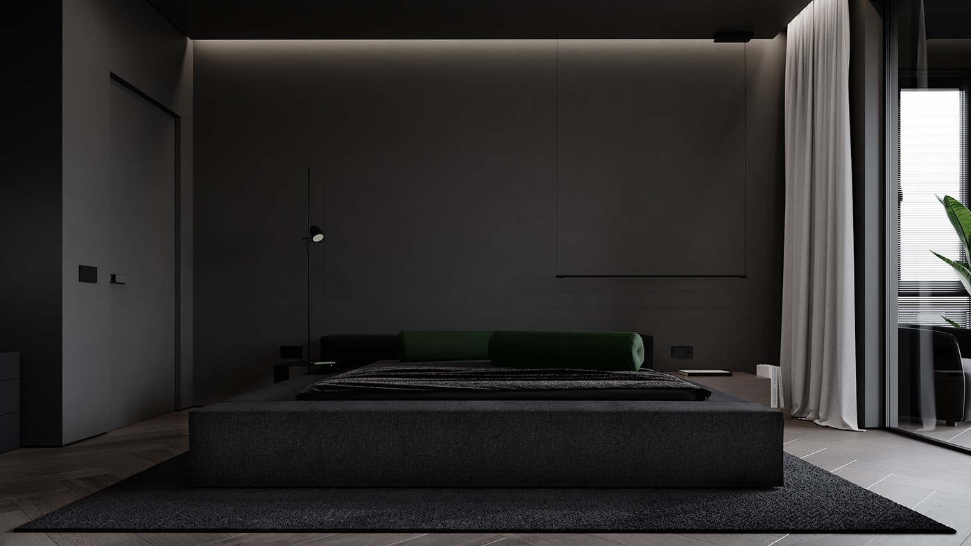 极简黑质感空间  打造精致沉稳住宅！-28