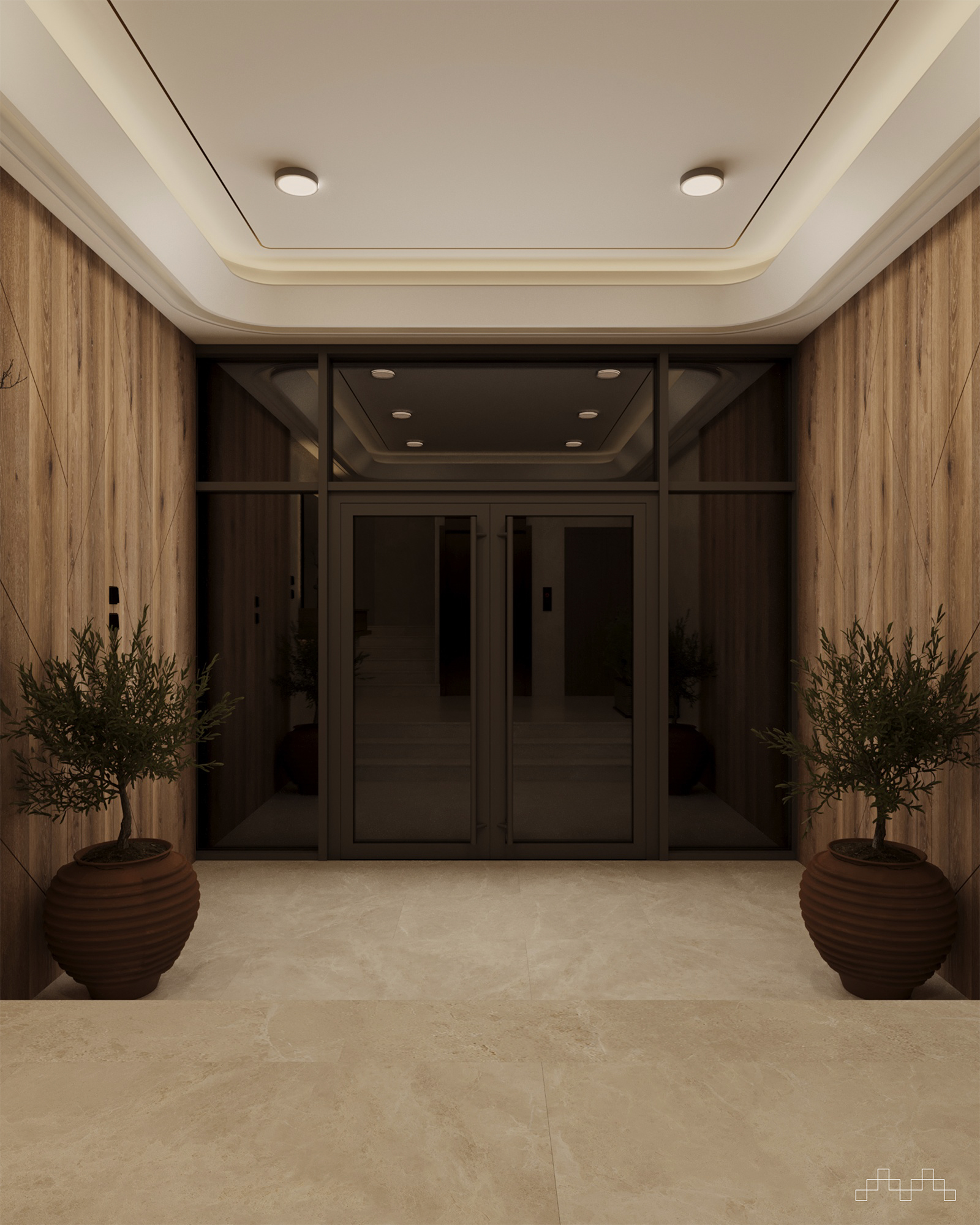 Warm Minimalist Entrance-5