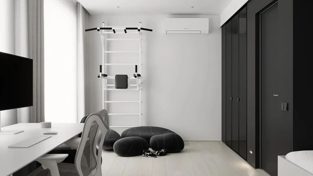 现代黑白色调 loft 公寓丨白俄罗斯明斯克丨Andrew & Darya Zhlobich-37