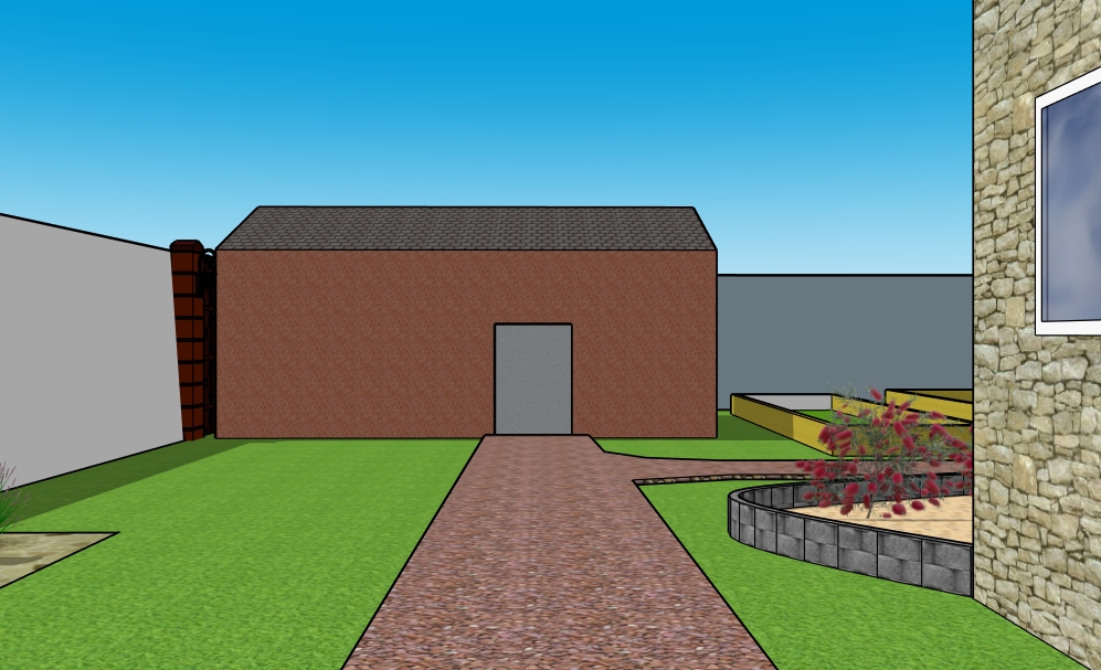 Ландшафтный дизайн участка 25*40-6