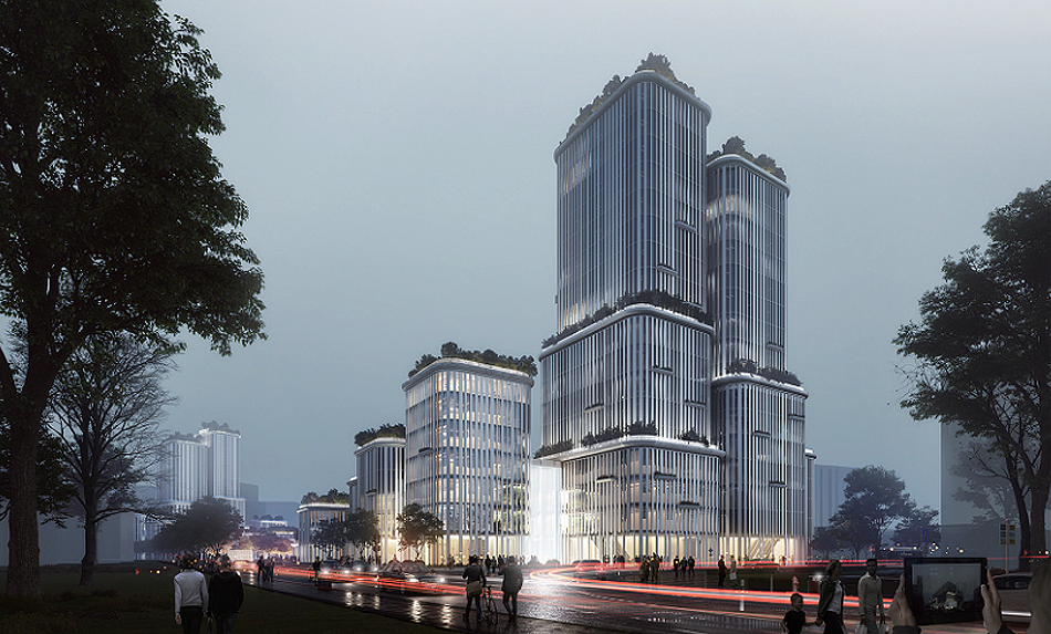 黄岩立体山水城市综合体丨千城建筑-23