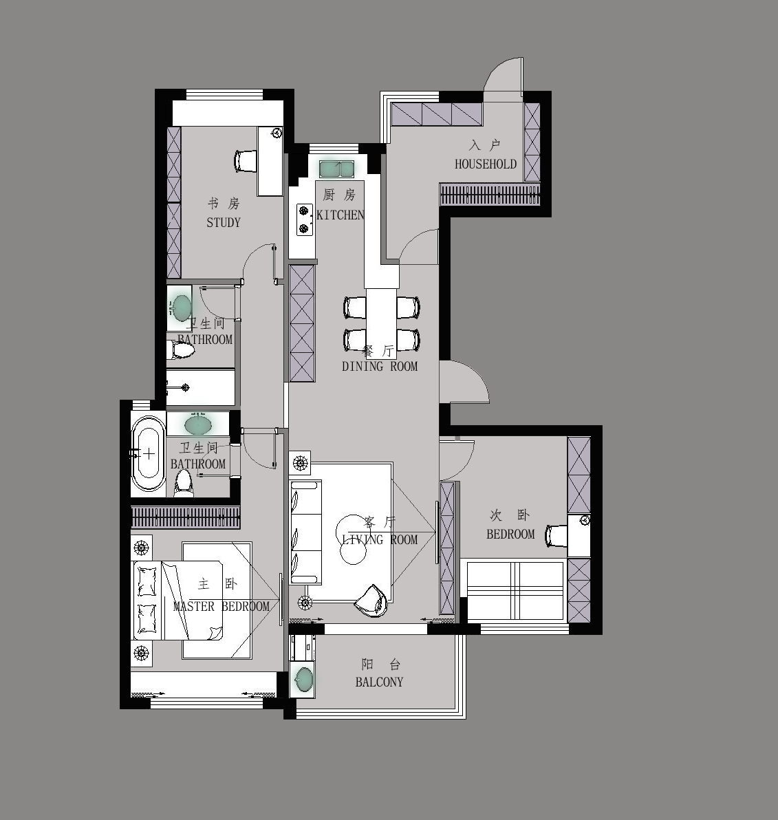 氧仓家居 · 万科玲东花园丨伯壳 Studio-35