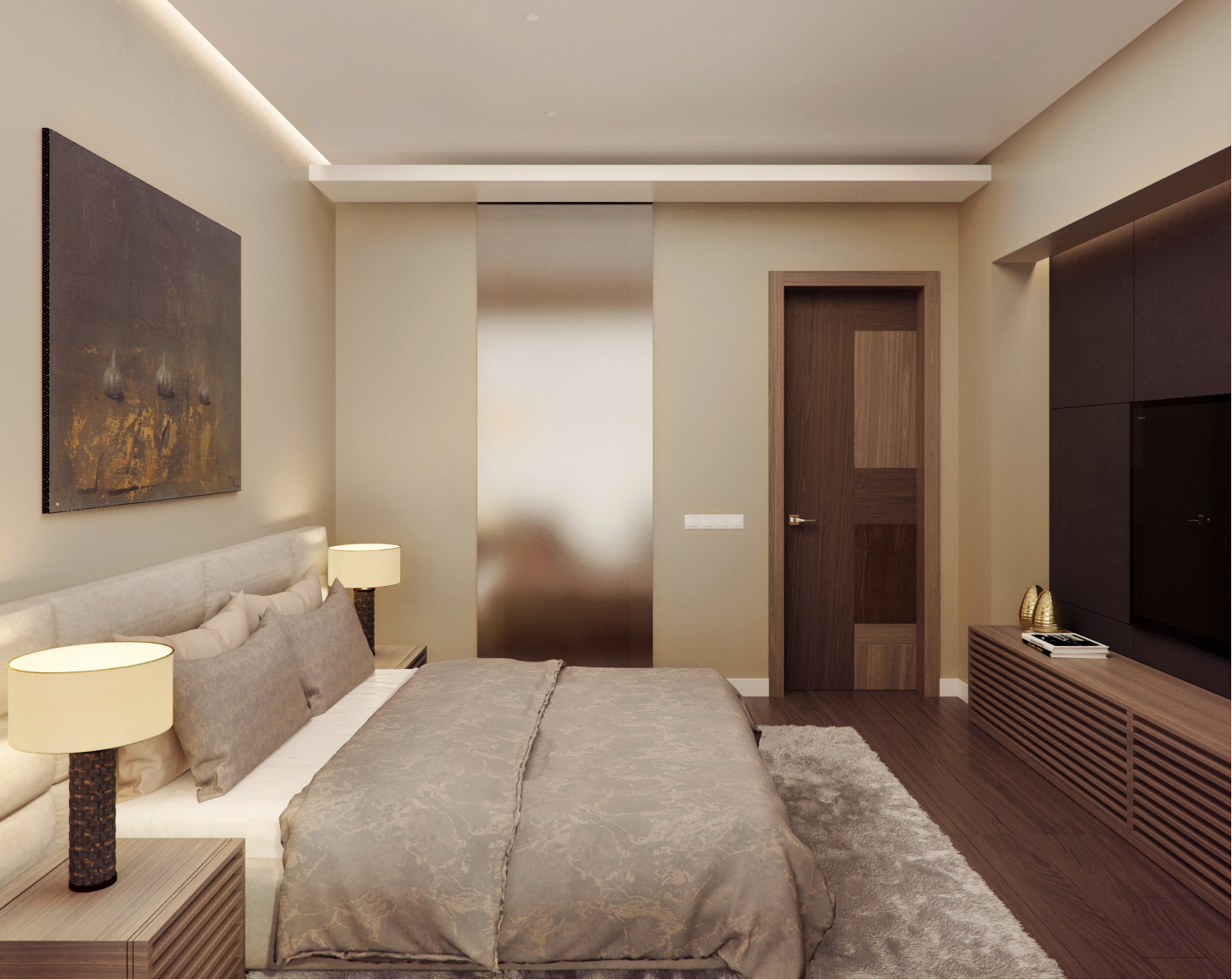 The interior of the apartment 140 m  in residential complex dominion Alexandra Fedorova-2