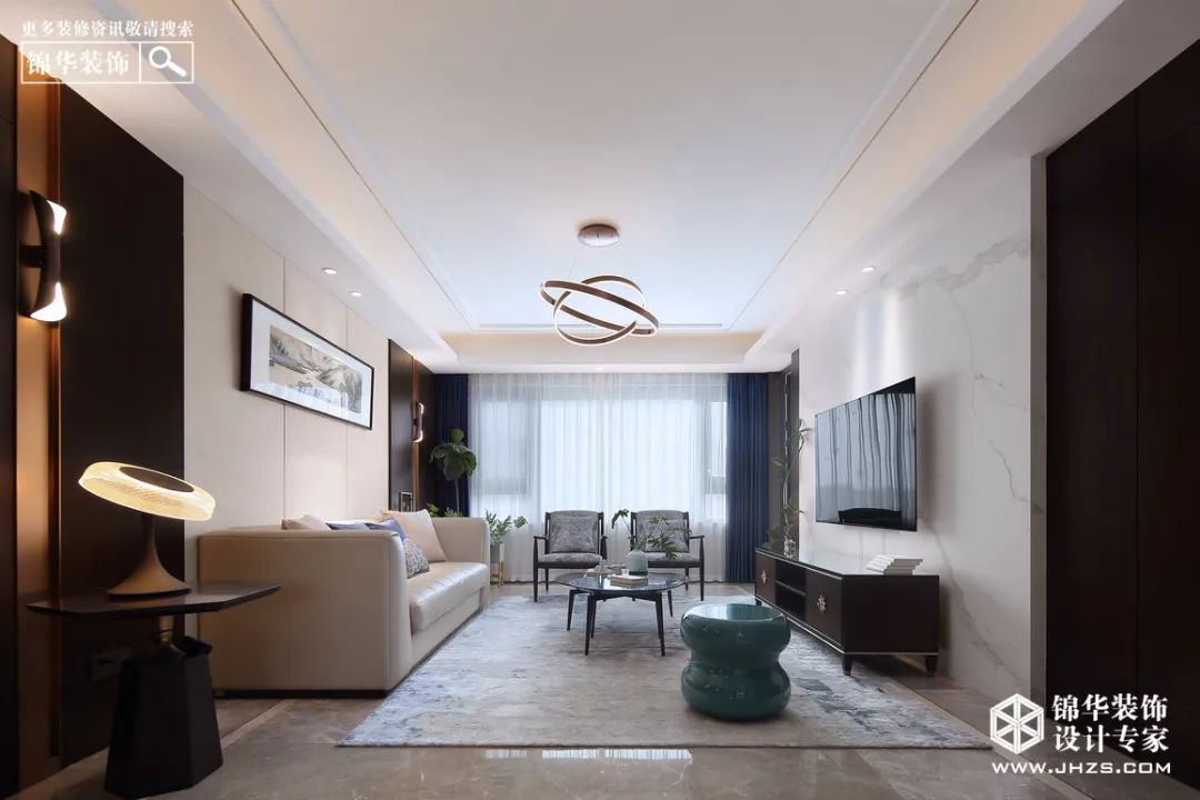 现代简约东方美学 · 正荣润峰 140㎡家庭空间设计丨张凯-11