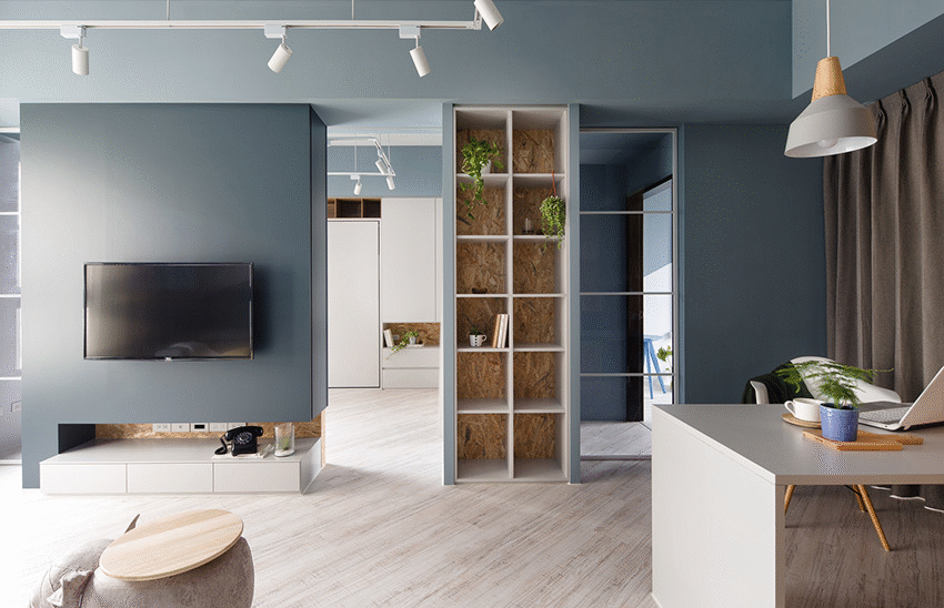 在家捉迷藏！中坜66㎡北欧Loft风回型宅｜合砌设计-17