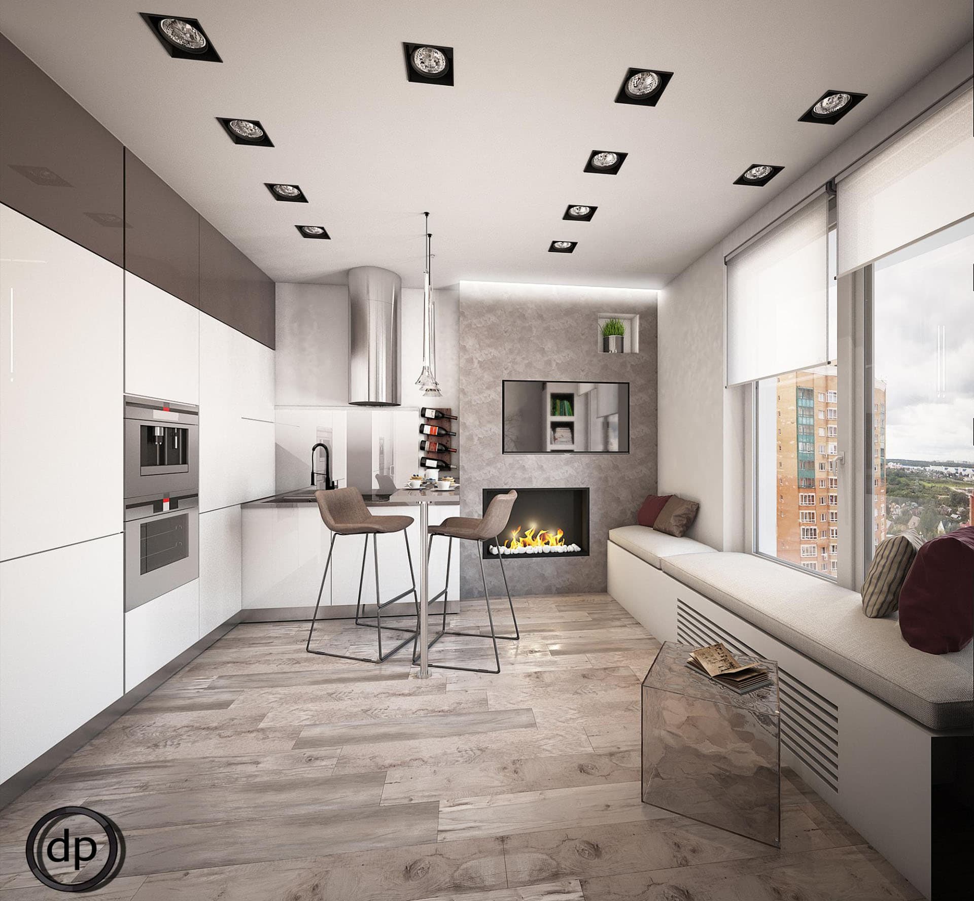 ЖК «Новое Тушино» 45平公寓室内设计丨俄罗斯莫斯科丨Diana-28