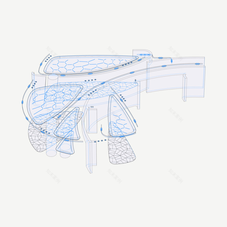 曲线玻璃幕墙打造动态空间丨STIPFOLD-15