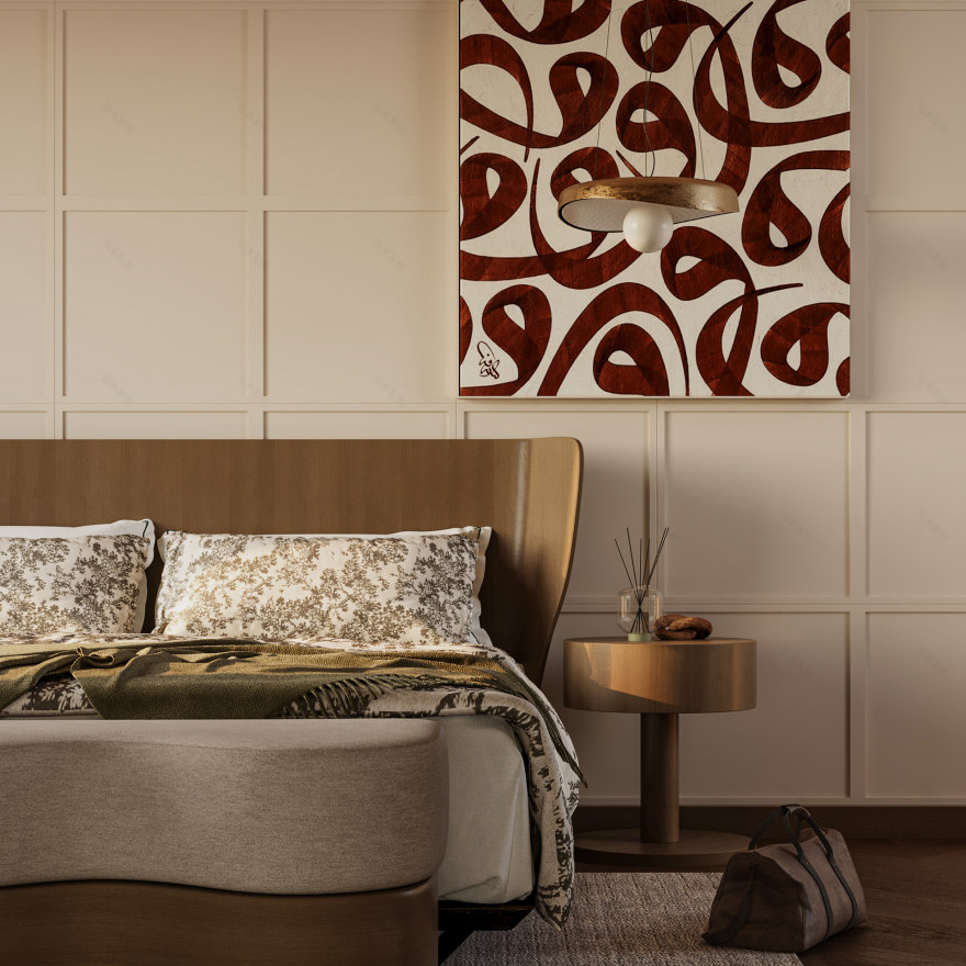 温馨的卧室设计丨Maryam Elnakeeb-5