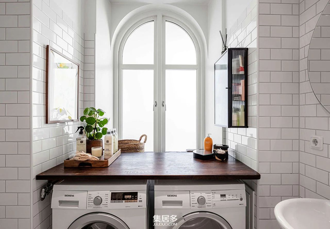 哥德堡 19 世纪建筑玻璃后卧室公寓丨瑞典-26