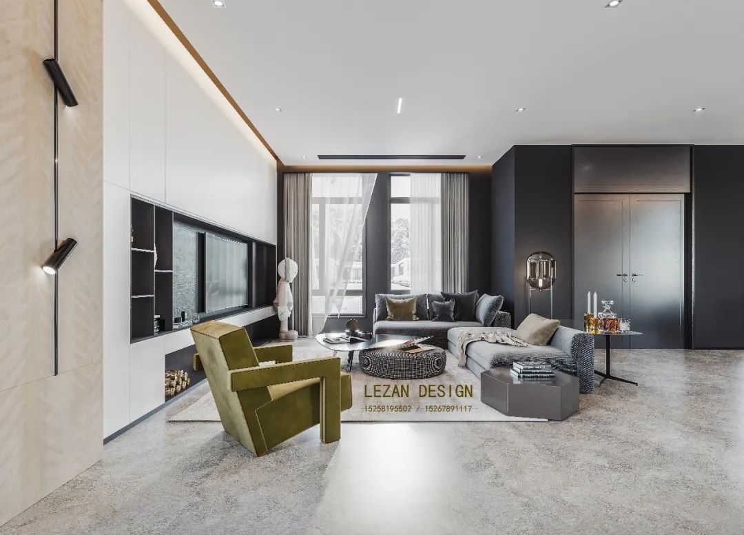 浙江慈溪 420㎡现代私宅设计——琦思&一想-20