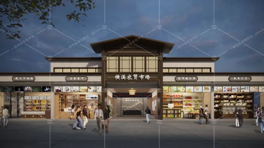坐落千年古镇,横溪菜场改造升级,新中式田园风刷新菜场“高颜值”!-141