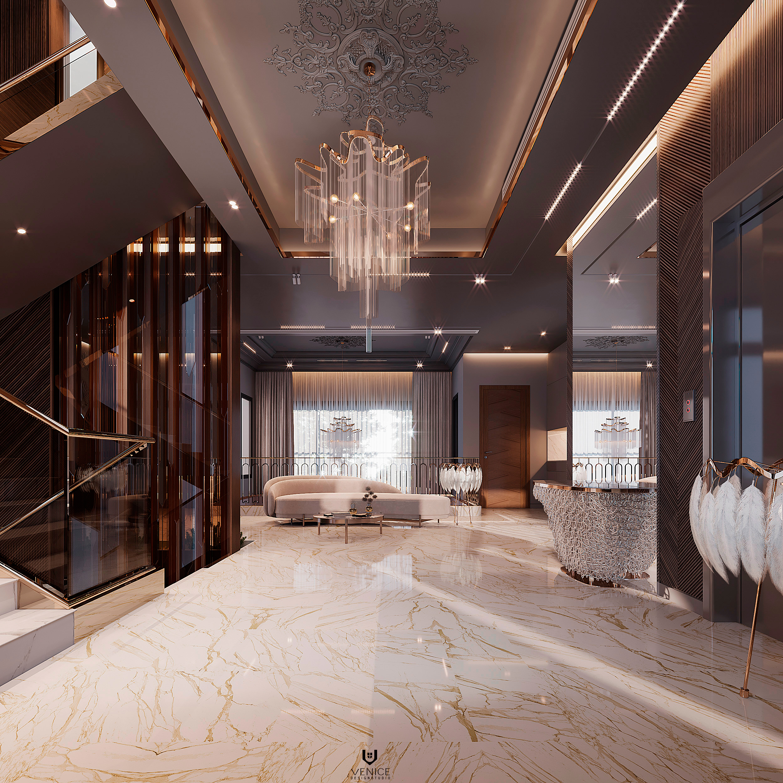 豪华楼梯丨Mohammed Yossef-14