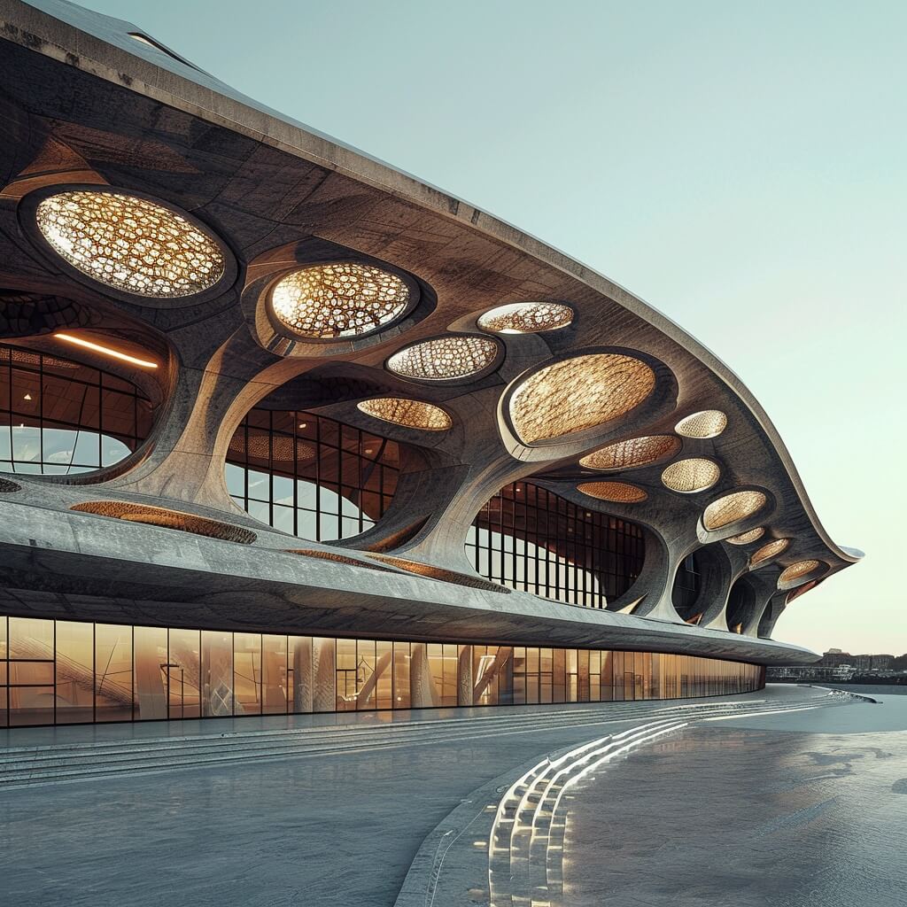 丘比内赫体育场丨卡塔尔多哈丨Green Clay Architecture-6