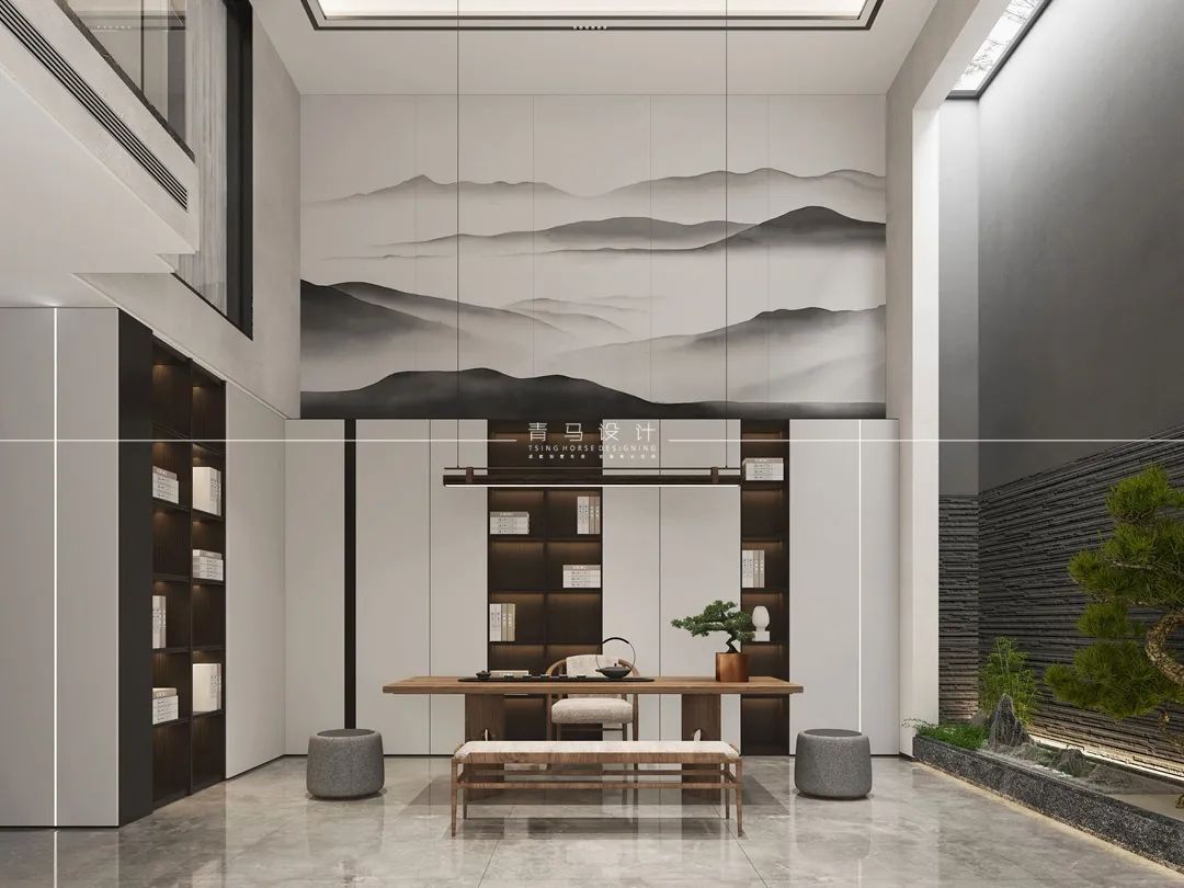 龙湖紫宸底跃现代简约空间丨青马别墅空间设计-56