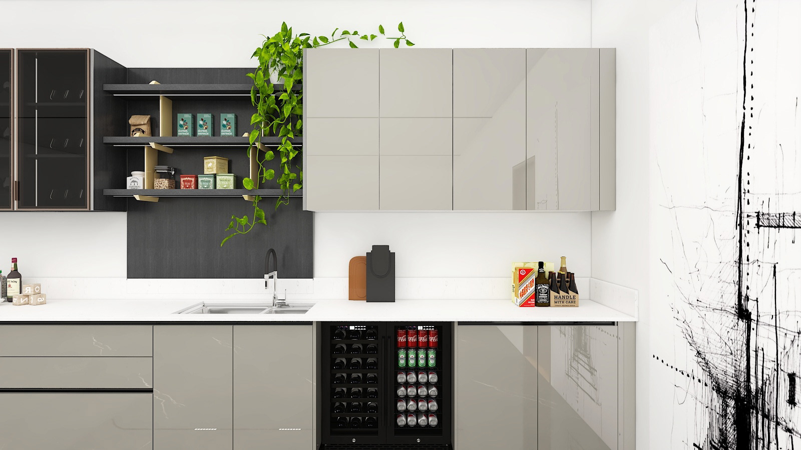 现代小型厨房设计-3