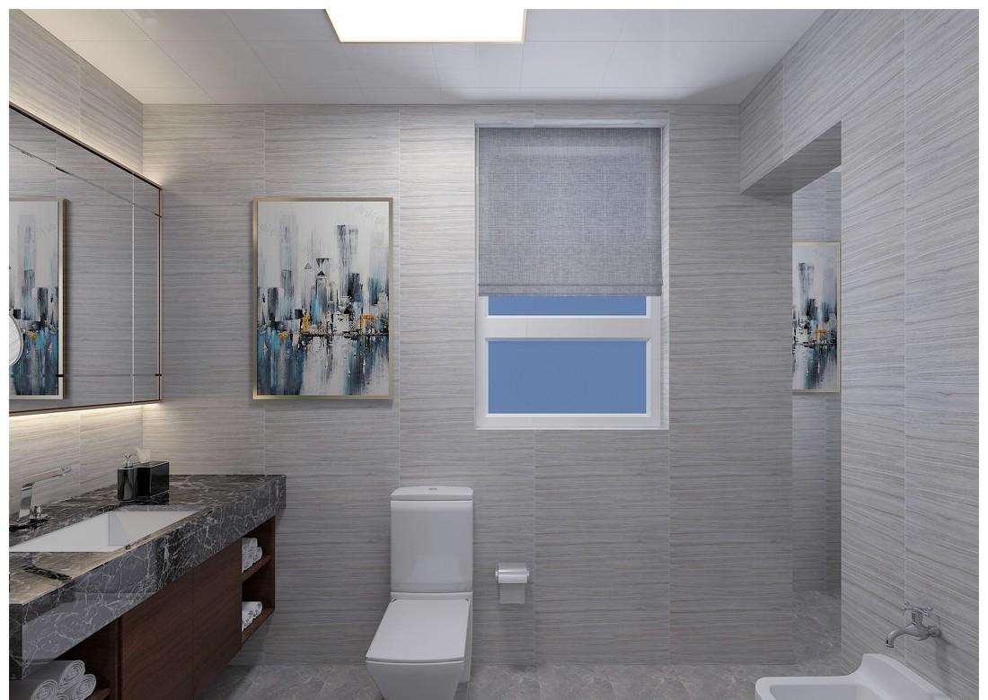 天津绿道丹庭美式轻奢复式设计-6