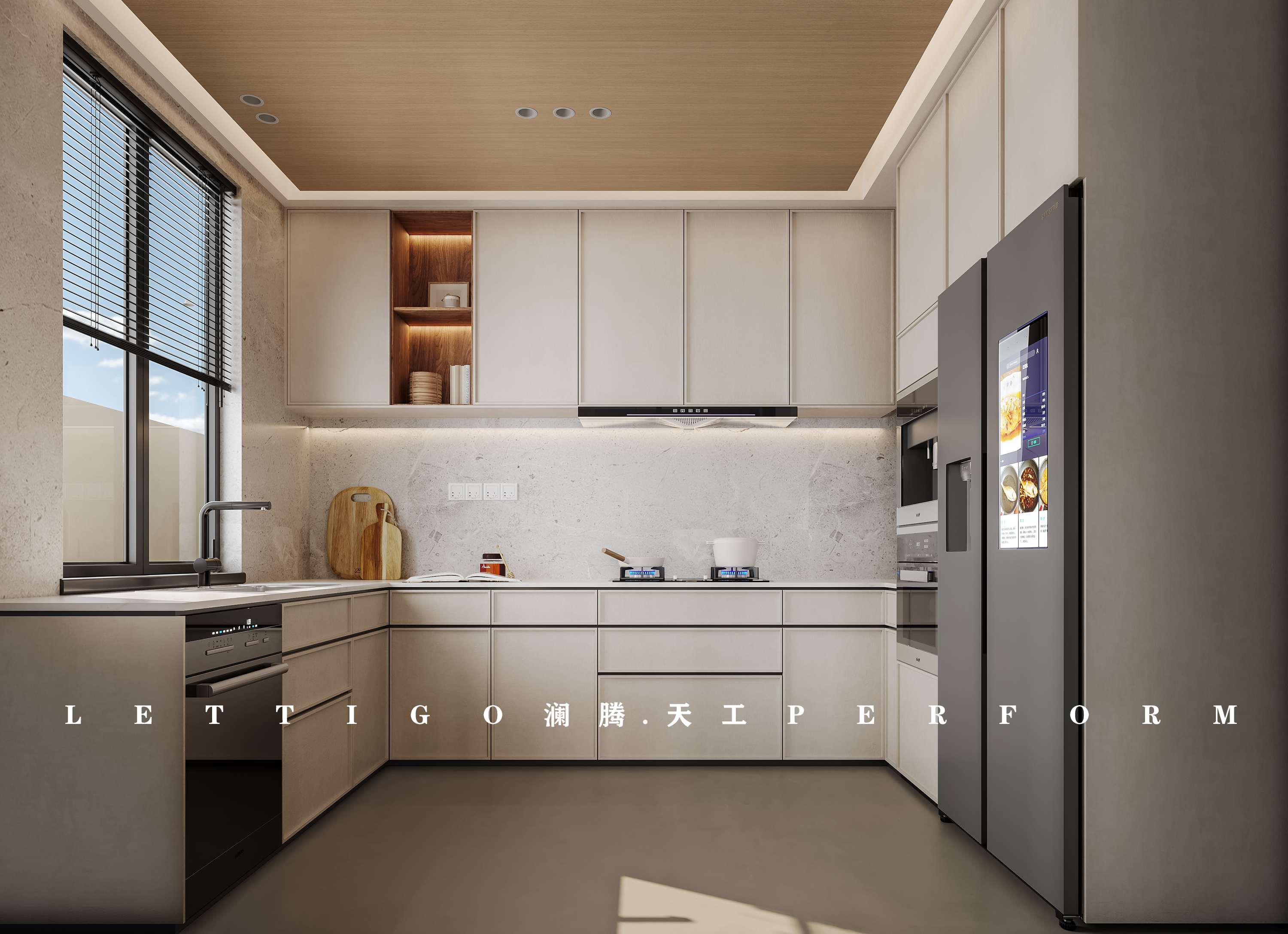 原木风温馨现代别墅，整个空间给人传递舒适的美感-5