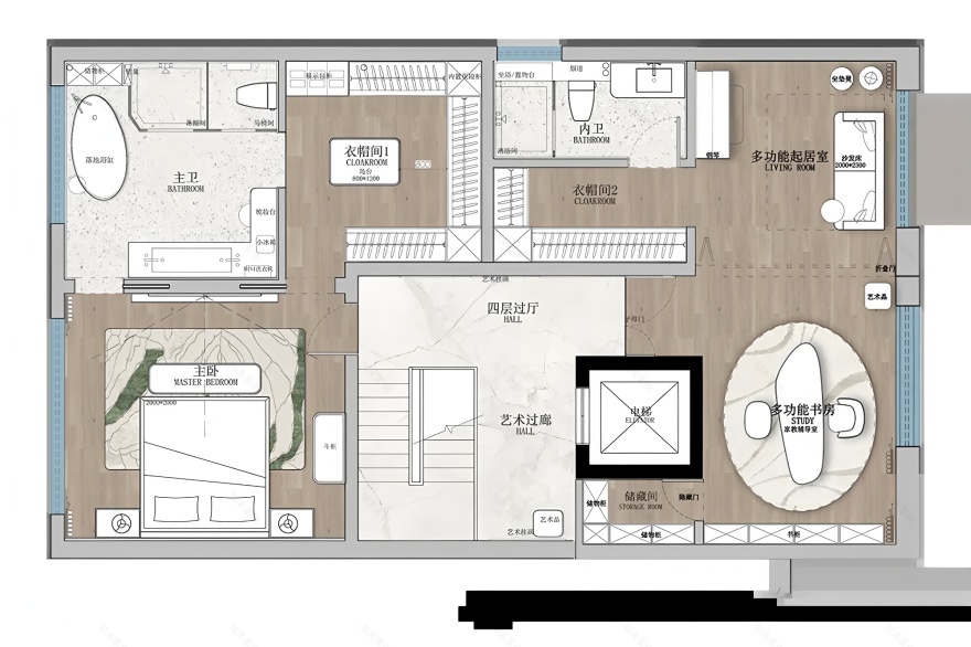 成都460㎡叠拼别墅:一个理想的家 · STUDIO·Y余颢凌设计丨中国成都丨STUDIO.Y室内设计事务所,尚舍家软装-68