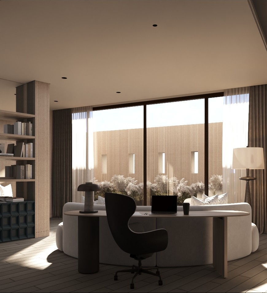 Master Bedroom with Office-23