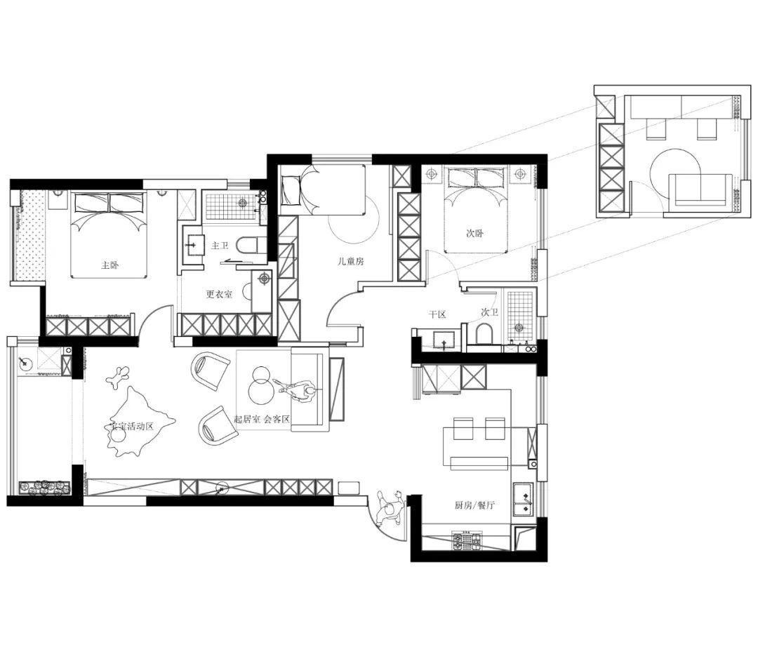 合肥滨湖 103m²现代亲子宅，打造互动式成长空间-72