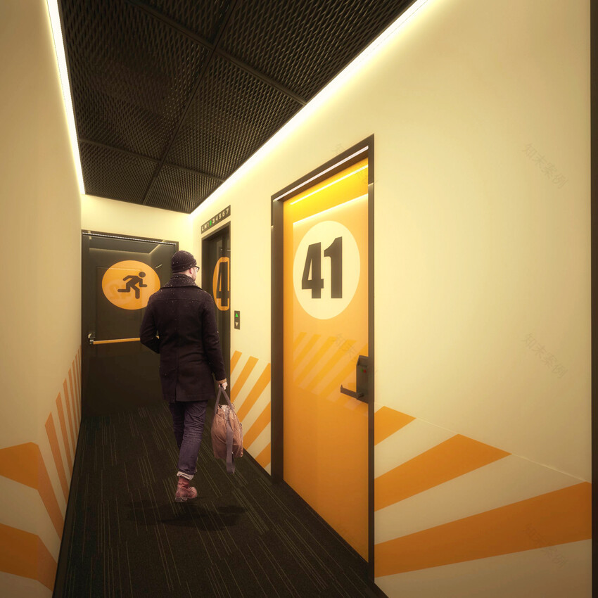 废弃商业区重生,汽车元素打造的环保时尚酒店-19