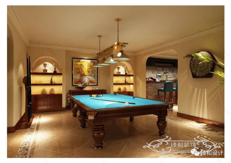 舟山邦泰城美式风排屋设计 优雅古典空间-29