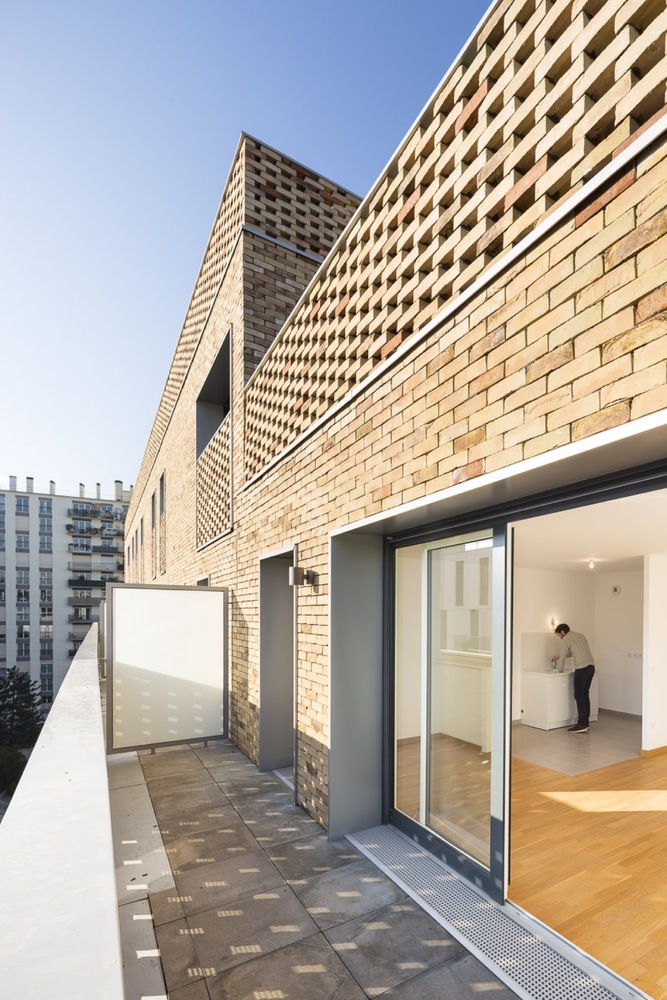 巴黎生态区砖砌云层公寓-53